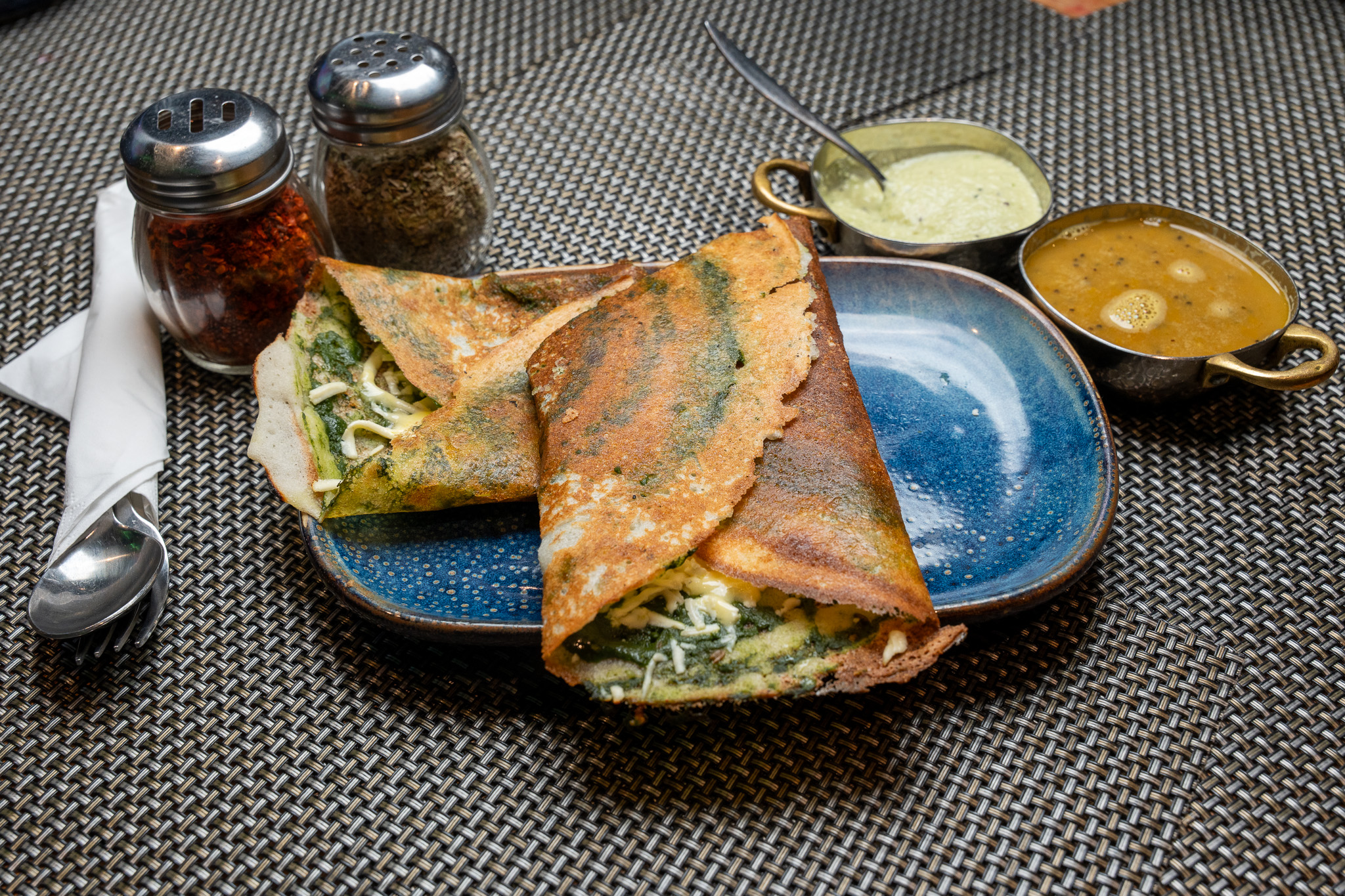 Palak Paneer Dosa